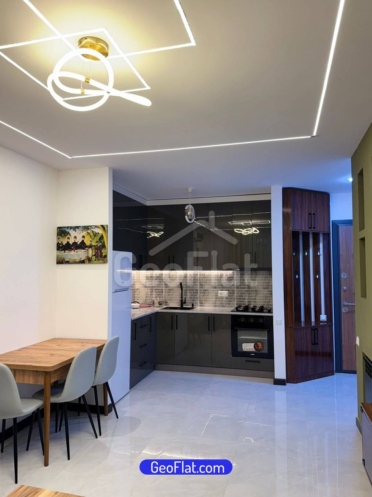 For sale: Apartment, new 2-room, 49.2 m², furnished and equipped, Zgkhvispiris Street, Batumi — $84,000.