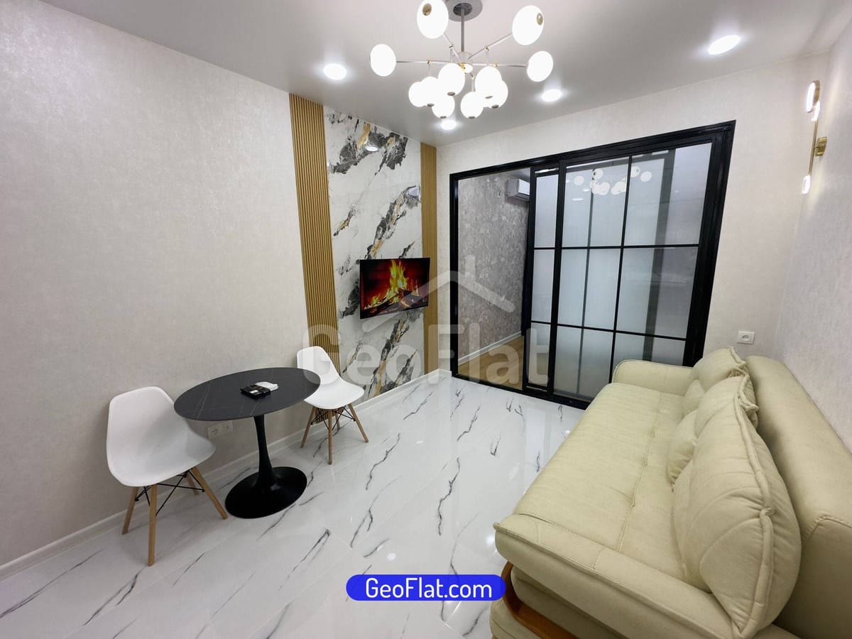 For sale: Apartment, new 1-room (33 m²) in Batumi, Angisa 3rd Dead End, sea view, furnished with appliances — $58,000.