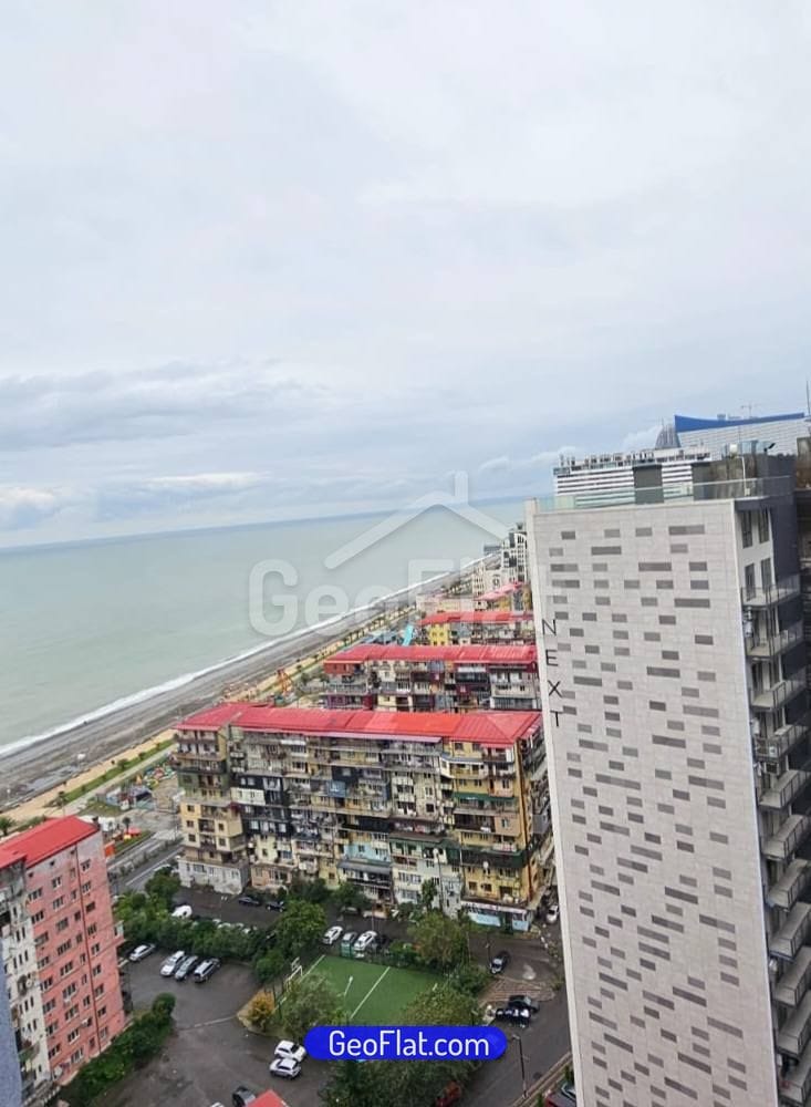 For sale: Apartment, new 2-room, 37 m², furnished with appliances, sea view on Sherifa Khimshiashvili Street, Batumi — $75,000