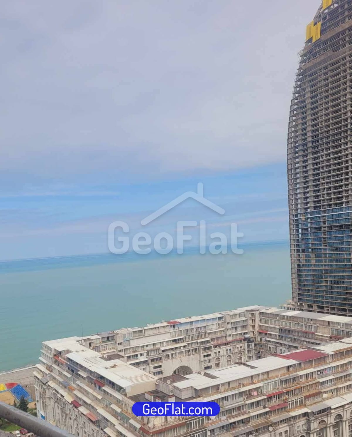 For sale: Apartment, 2-room (58 m²) with white finish and sea view on Zurab Gorgiladze Street, Batumi — $67,500.