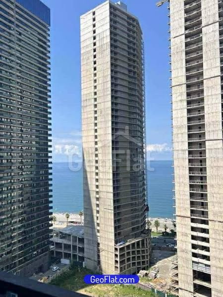 For sale: Studio, new, 34 m², sea view in Batumi (Angisa, 3rd cul-de-sac), furnished with appliances — $55,000