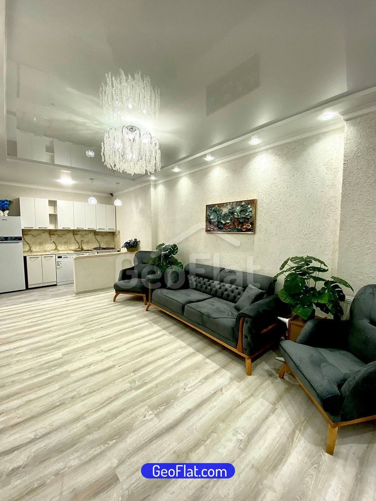 For sale: Apartment in a new building on Javakhishvili Street, Batumi — 53.5 m², fully finished, furnished and equipped, $83,000