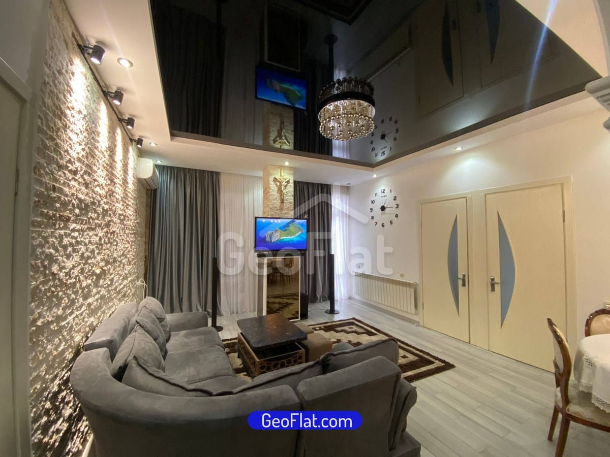 For sale: Apartment, new 3-room, 83 m² on Mikhail Lermontov Street, Batumi — fully furnished and equipped with appliances, $134,500.