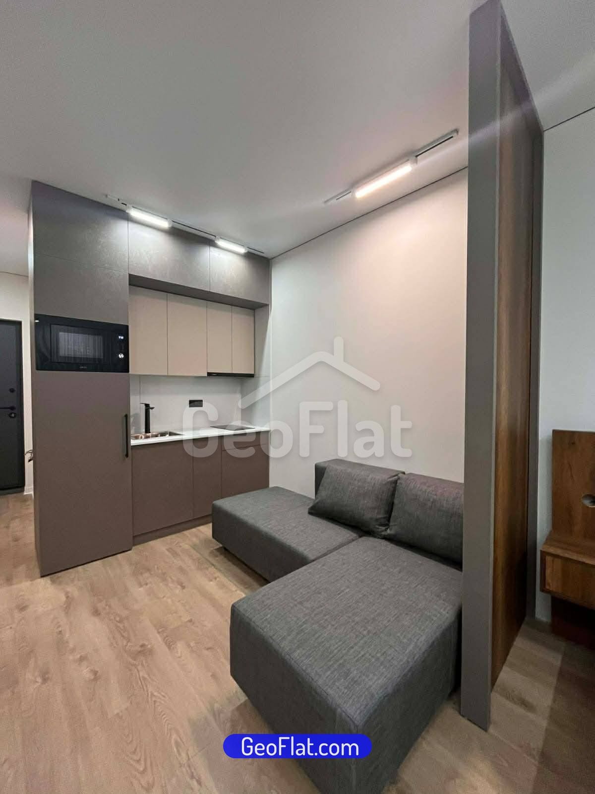 For sale: Studio, 28 m², new, on Sherifa Khimshiashvili Street, Batumi, furnished with appliances, $54,000.