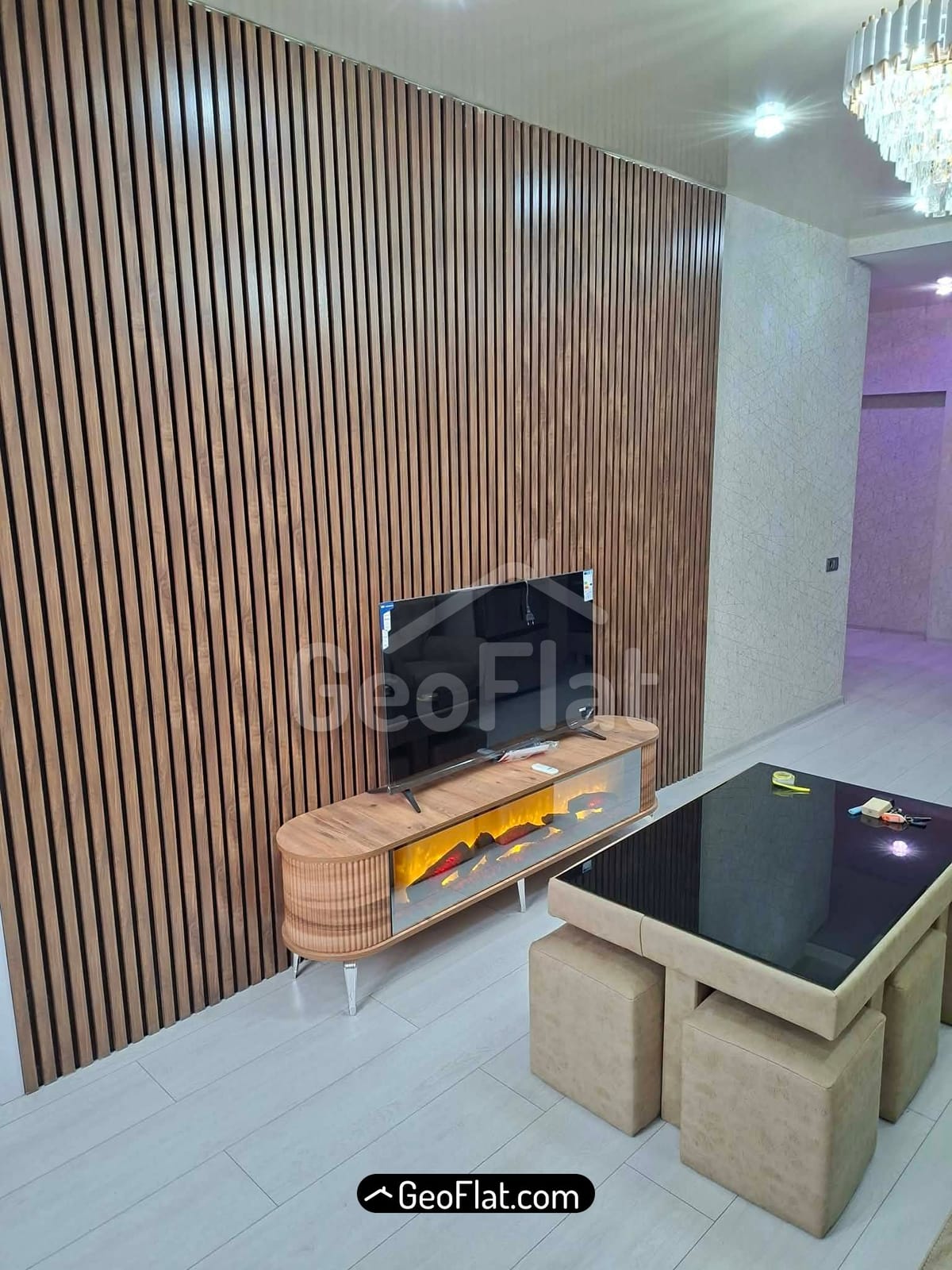 למכירה: דירה, דירת 3 חדרים חדשה מרוהטת עם מכשירי חשמל בבאטומי, רחוב שאלבה אינאסרידזה, 58 מ"ר, $91,000